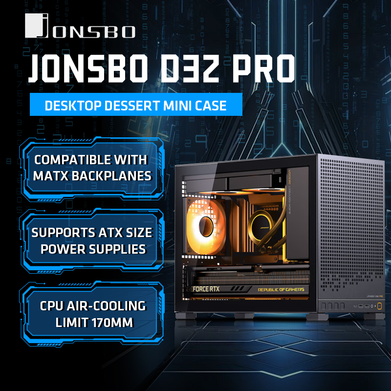 Pc Gaming Jonsbo - JONSBO D32 PRO Steker Belakang Motherboard