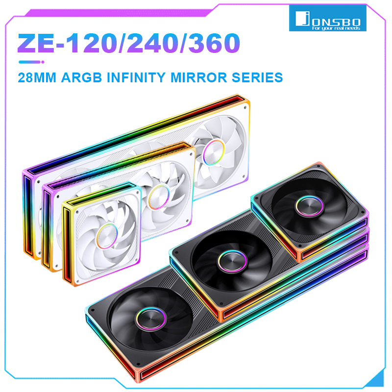 Pc Gaming Jonsbo - Kipas Casing PC JONSBO ZE-120/240/360 ARGB