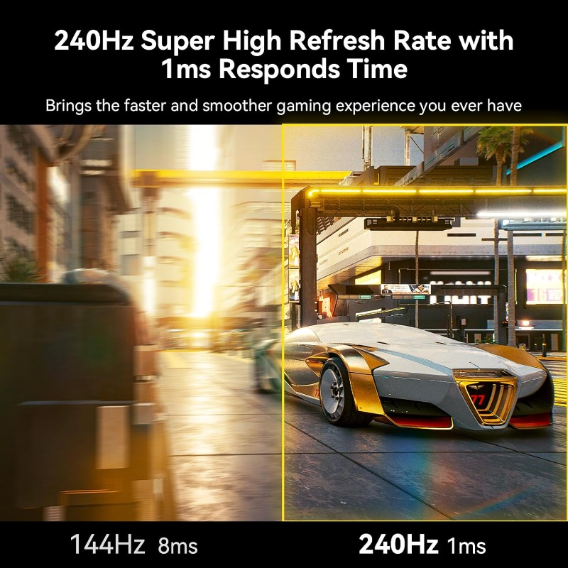 High Refresh Monitor - Monitor Gaming Lengkung 32 Inci 240Hz,