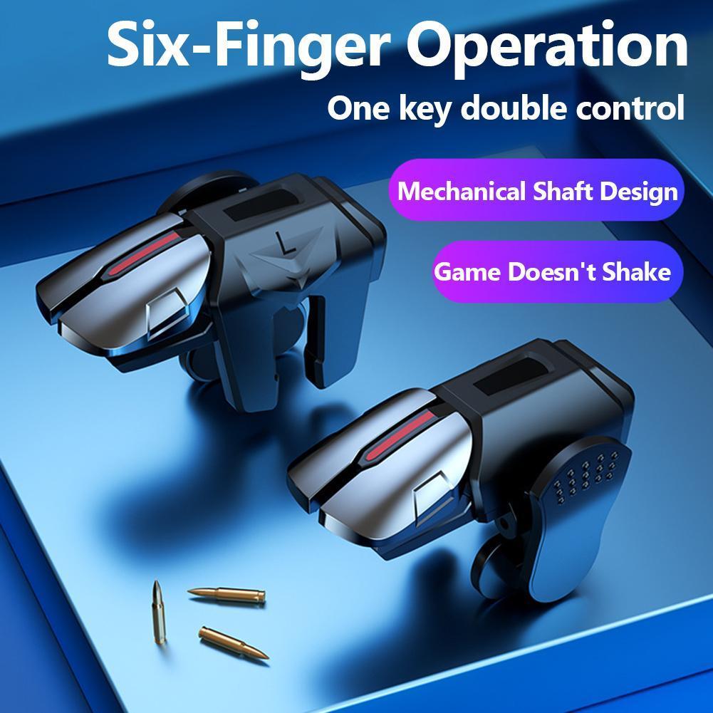 Gaming Controller - 2pcs 6 Finger Gaming Trigger Kontrol