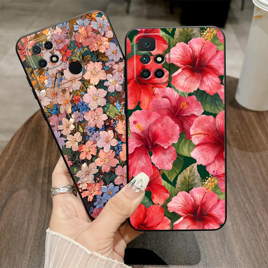 Pc Gaming Xiaomi - Casing Bunga Merah Muda untuk Xiaomi