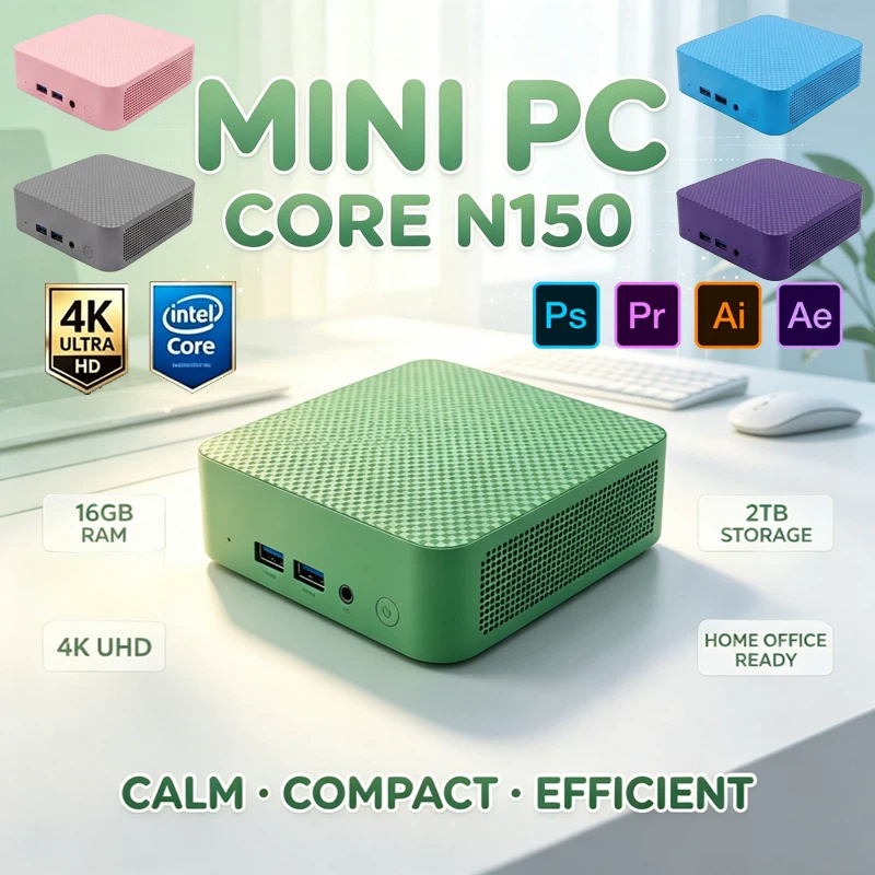 Pc Gaming Ram 32Gb - Mini PC Portabel Berwarna-warni Intel N150