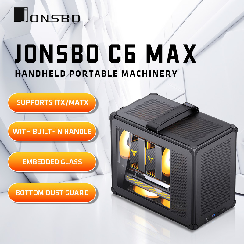 Pc Gaming Jonsbo - Casing JONSBO C6 MAX Mesh Handle