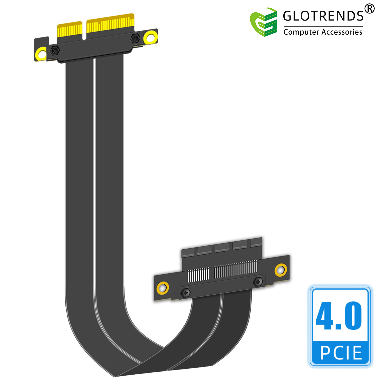 Pcie Riser Cable - Kabel Riser PCIe 4.0 X4, Sudut