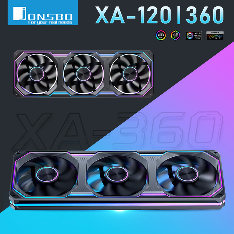 Pc Gaming Jonsbo - Kipas Casing PC Jonsbo XA-120/240/360 Tiga