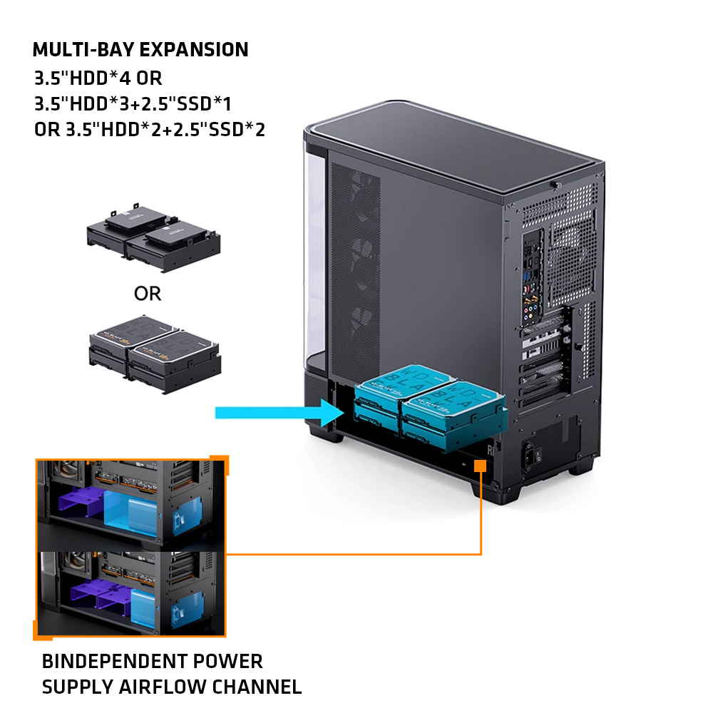 Casing PC JONSBO TK-5 Putih/Hi - Pc Gaming Jonsbo ulasan dan harga