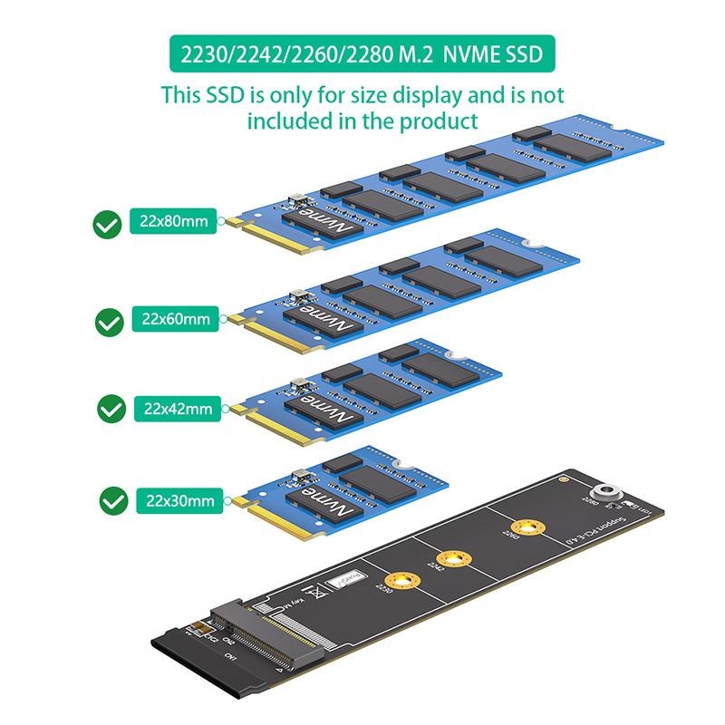 30CM M.2 NVME 4.0 Kabel Eksten - Pcie Riser Cable ulasan dan harga