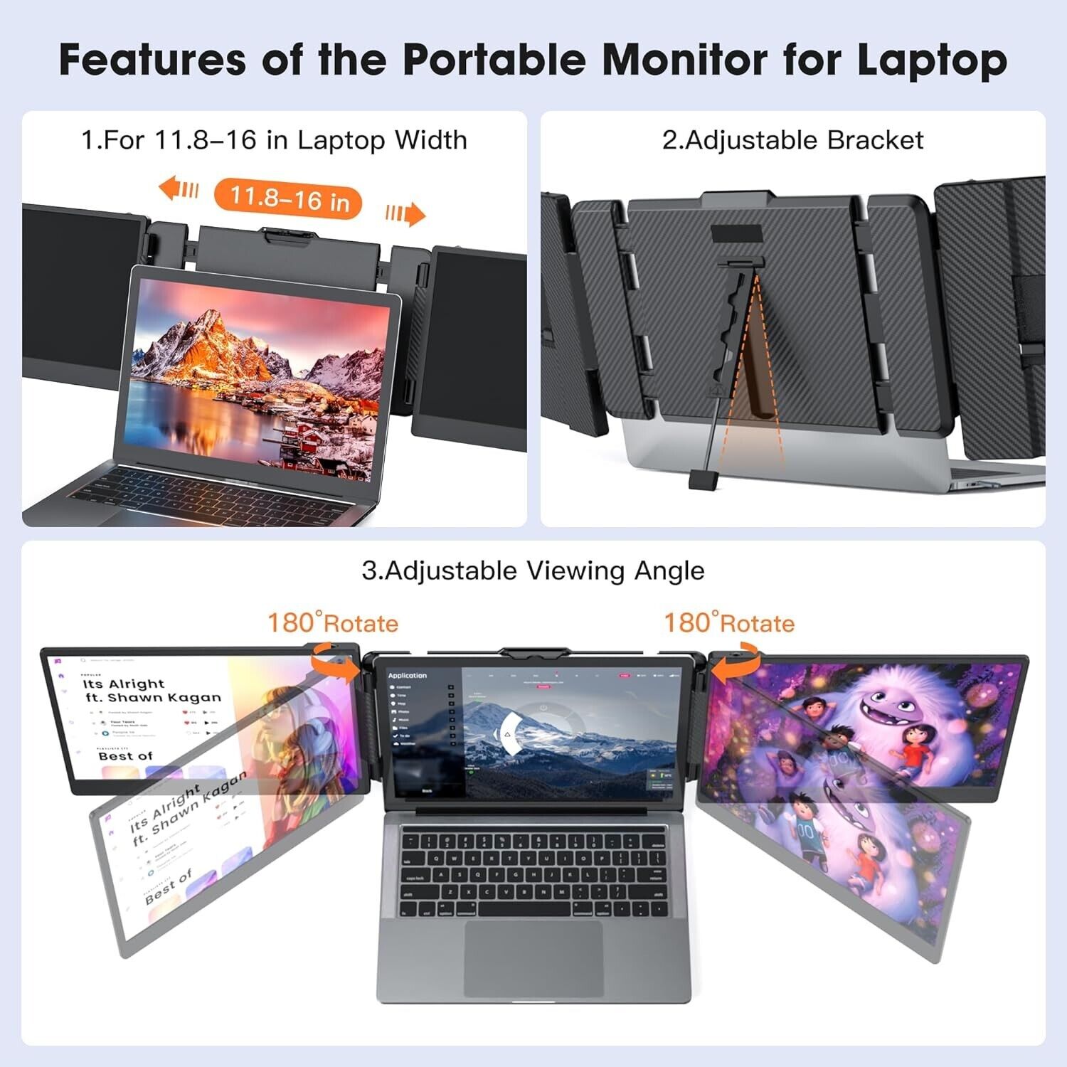 Monitor Portabel Layar Ganda O - High Refresh Monitor ulasan dan harga