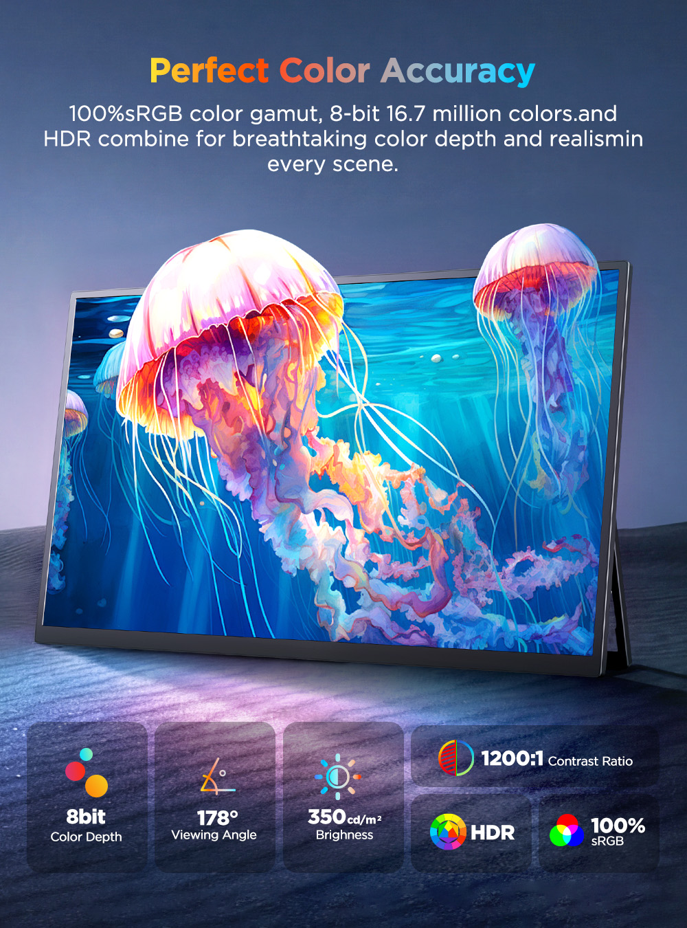Monitor Portabel UPERFECT 4K U - Pc Gaming Y Monitor ulasan dan harga