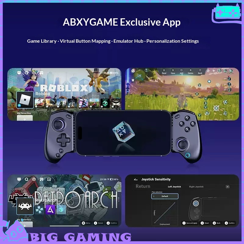 Abxylute S8 Lite Pengontrol Ga - Android Gaming Emulator Pc ulasan dan harga