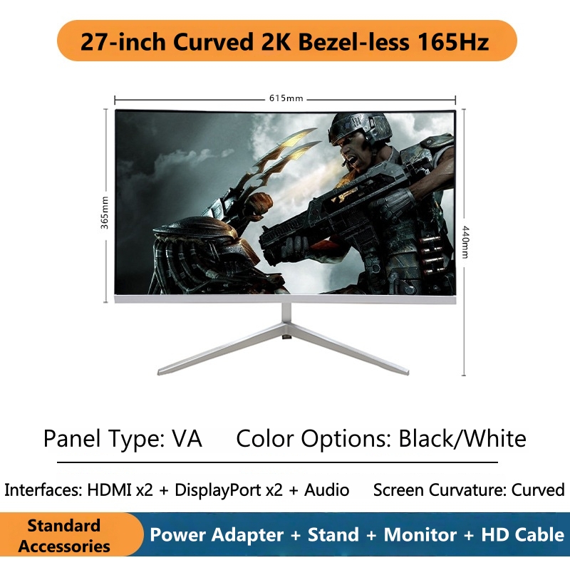 Monitor Gaming Lengkung 27 Inc - High Refresh Monitor ulasan dan harga