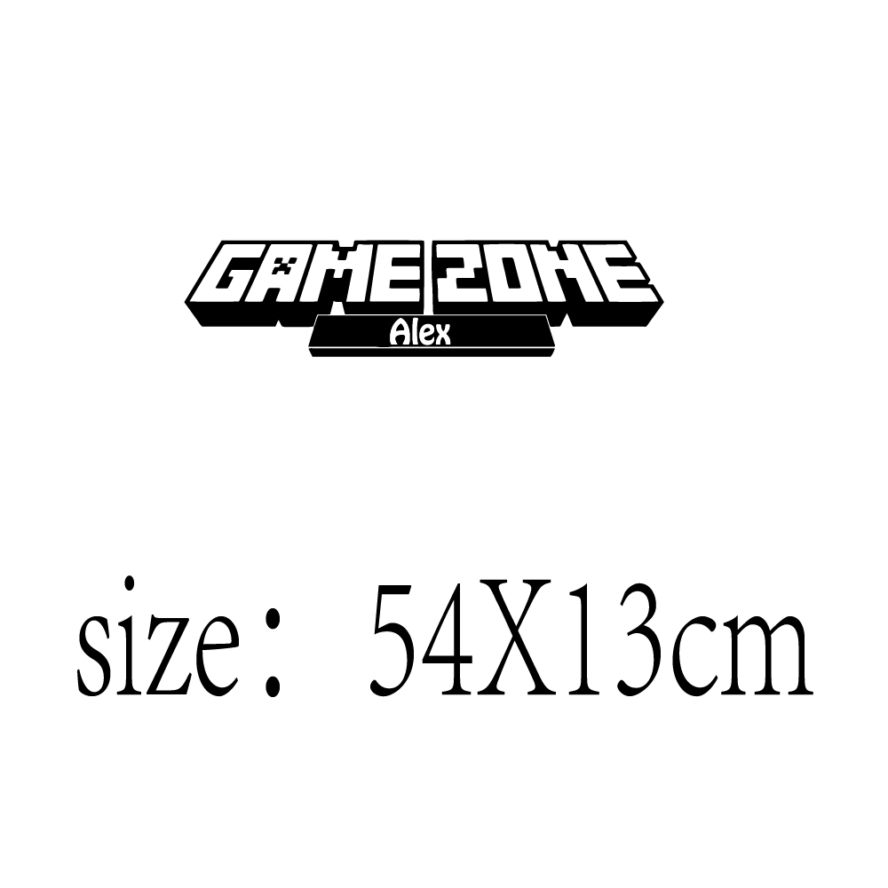 Stiker Game Zone dinding, 1 bu - Pc Gaming Names ulasan dan harga