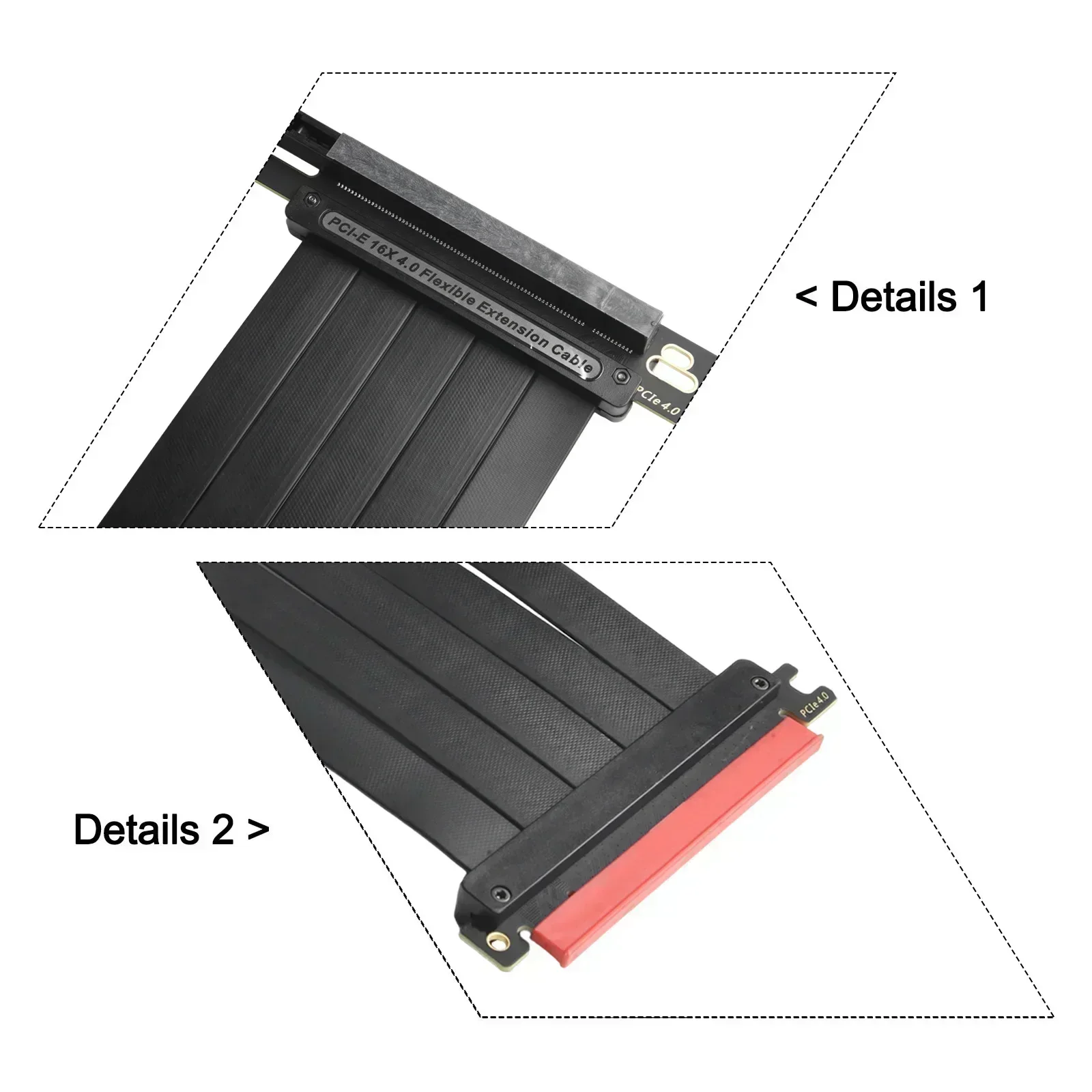 Kabel Riser TEUCER PCI-E 4.0 X - Pcie Riser Cable ulasan dan harga