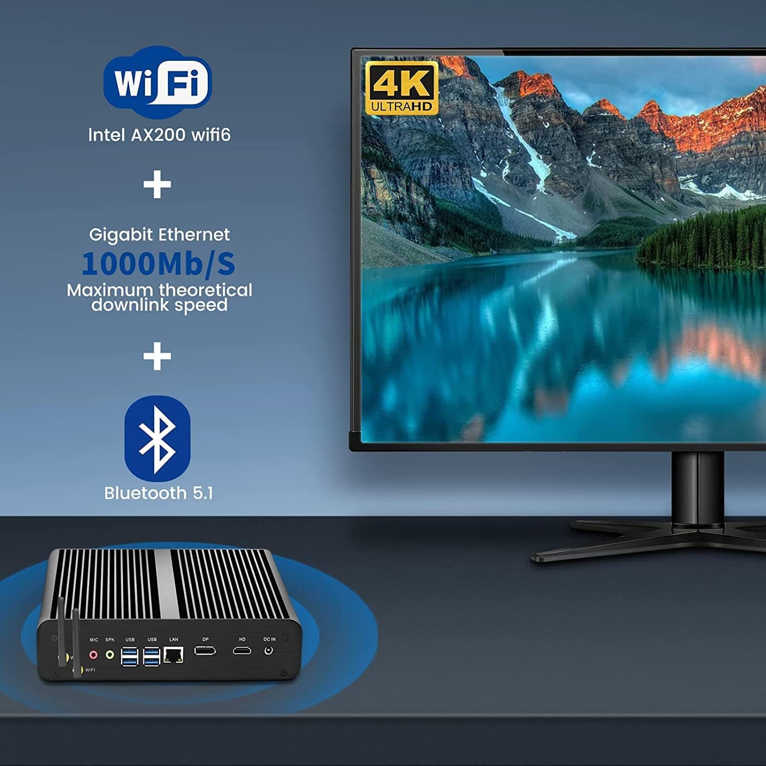 Partaker Mini PC Tanpa Kipas G - Pc Gaming Cpu ulasan dan harga