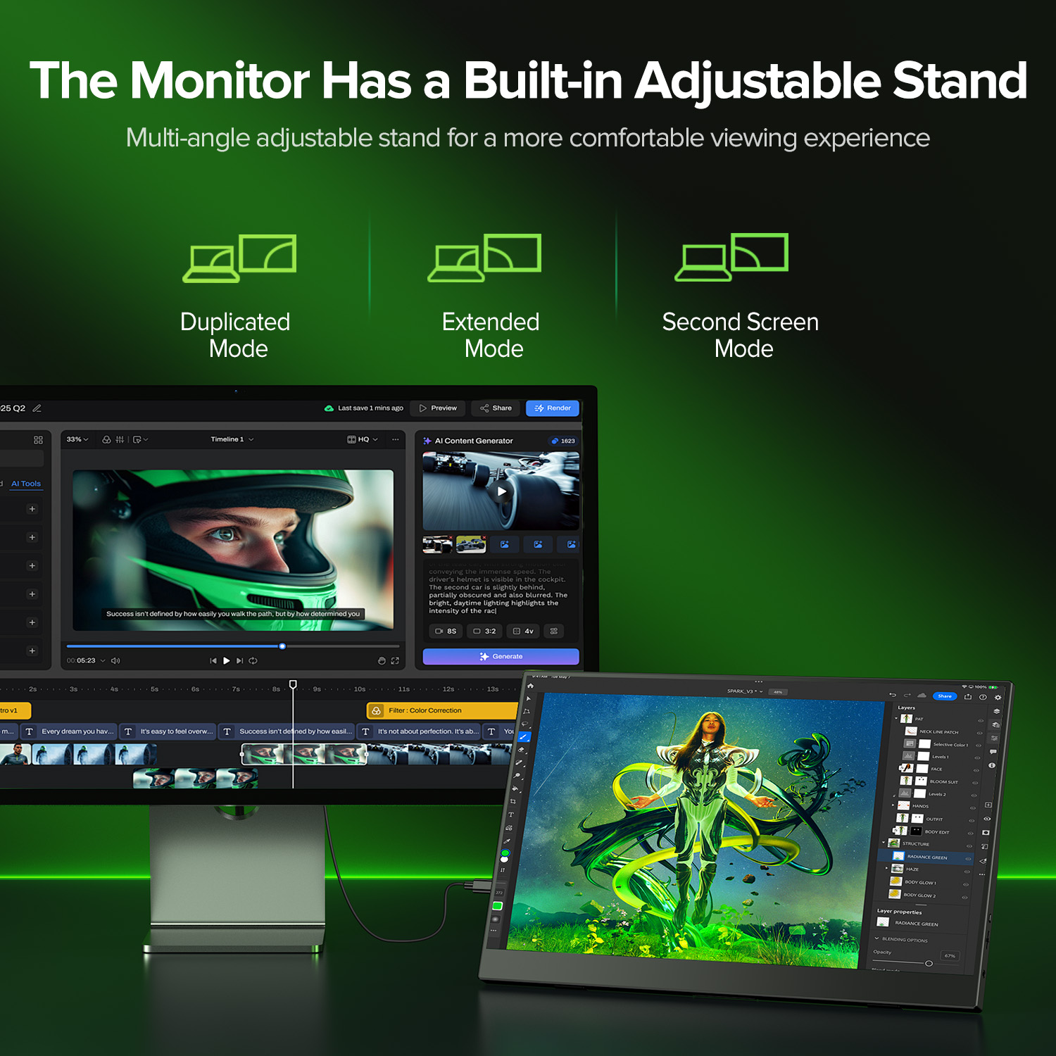 UPERFECT 15.6 inci IPS 1920x10 - Pc Gaming Y Monitor ulasan dan harga