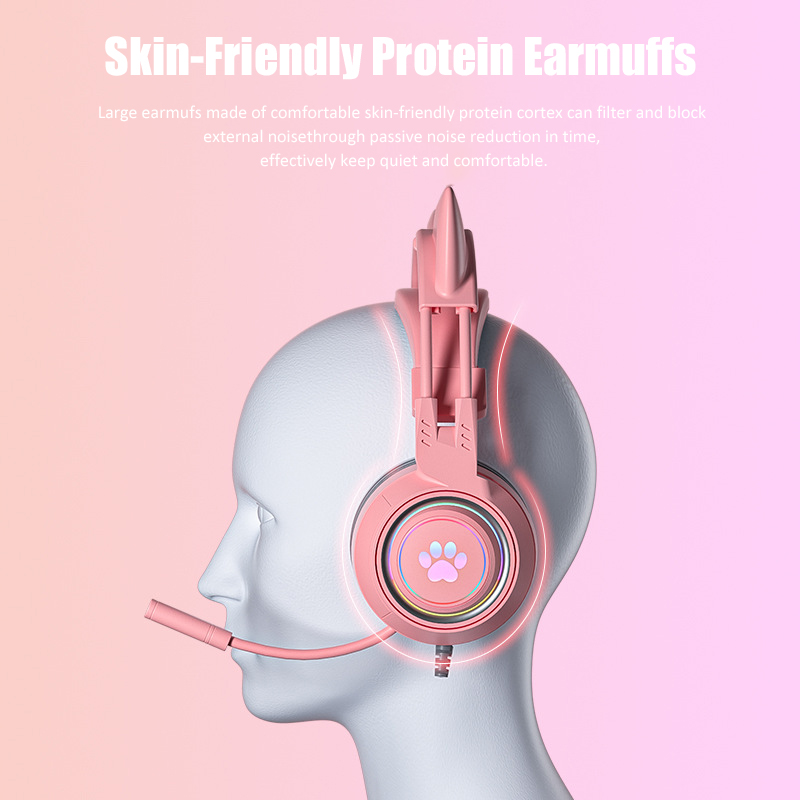 Headphone game telinga kucing  - Pc Gaming Y Monitor ulasan dan harga